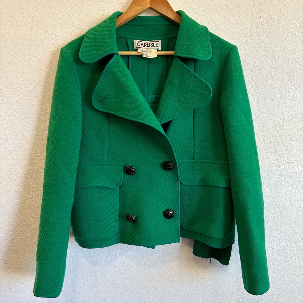 Carlisle Vintage wool Angora Short Coat Size 10 - Picture 1 of 8